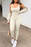 Shauna Square Neck Wide Strap Jumpsuit (multiple color options)