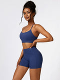 Coco Sport Bra and Wide Waistband Shorts Set (multiple color options)