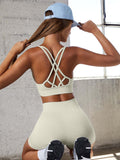 Lily Crisscross Spaghetti Strap Sports Bra (multiple color options)