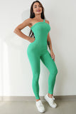 Aurora Asymmetrical Neck, Wide Strap Active Jumpsuit (multiple color options)