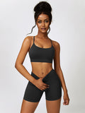 Coco Sport Bra and Wide Waistband Shorts Set (multiple color options)