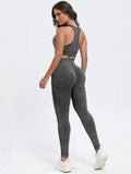 Tara Scoop Neck Racerback Legging Set (multiple color options)