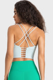 Jayde Crisscross Back Ladder Detail Sports Bra (multiple color options)