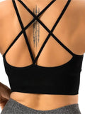 Jaime Crisscross Scoop Neck Sports Bra (two color Options)