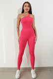 Aurora Asymmetrical Neck, Wide Strap Active Jumpsuit (multiple color options)