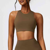 Chloe Cropped Cutout Racerback Sport Tank (multiple color options)