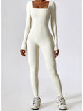 Susie Square Neck Long Sleeve Jumpsuit (color options)