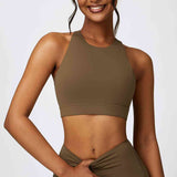 Chloe Cropped Cutout Racerback Sport Tank (multiple color options)