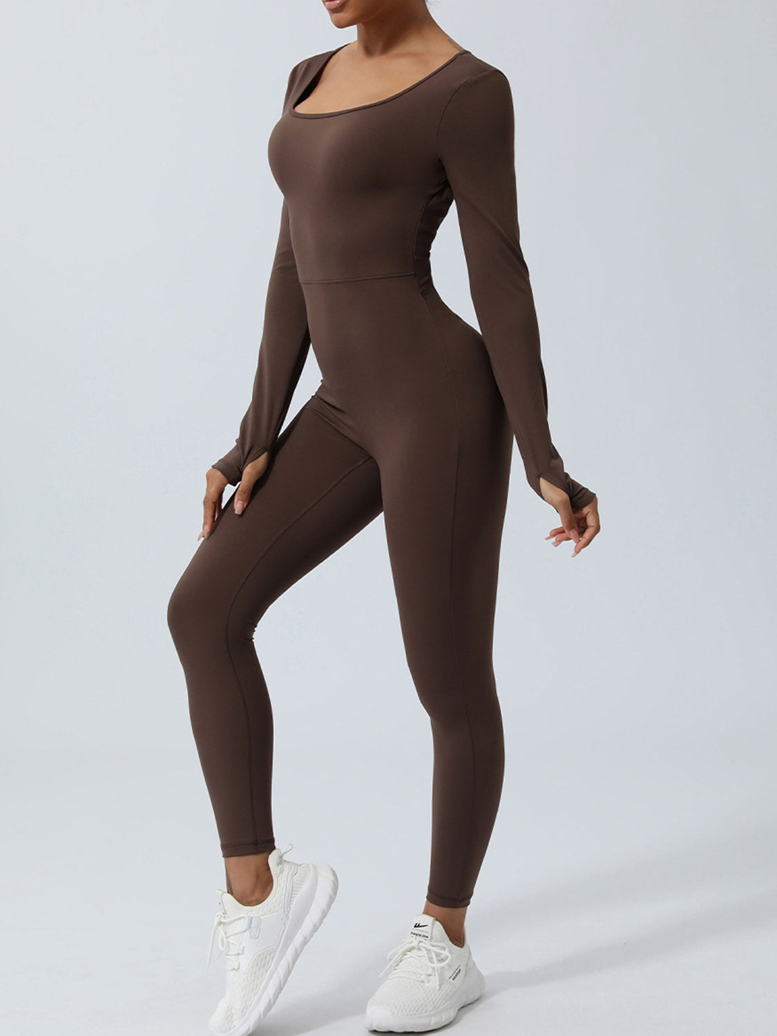 Jenni Twisted Backless Long Sleeve Jumpsuit (color options)