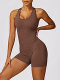 Nina Racerback Cutout Active Romper