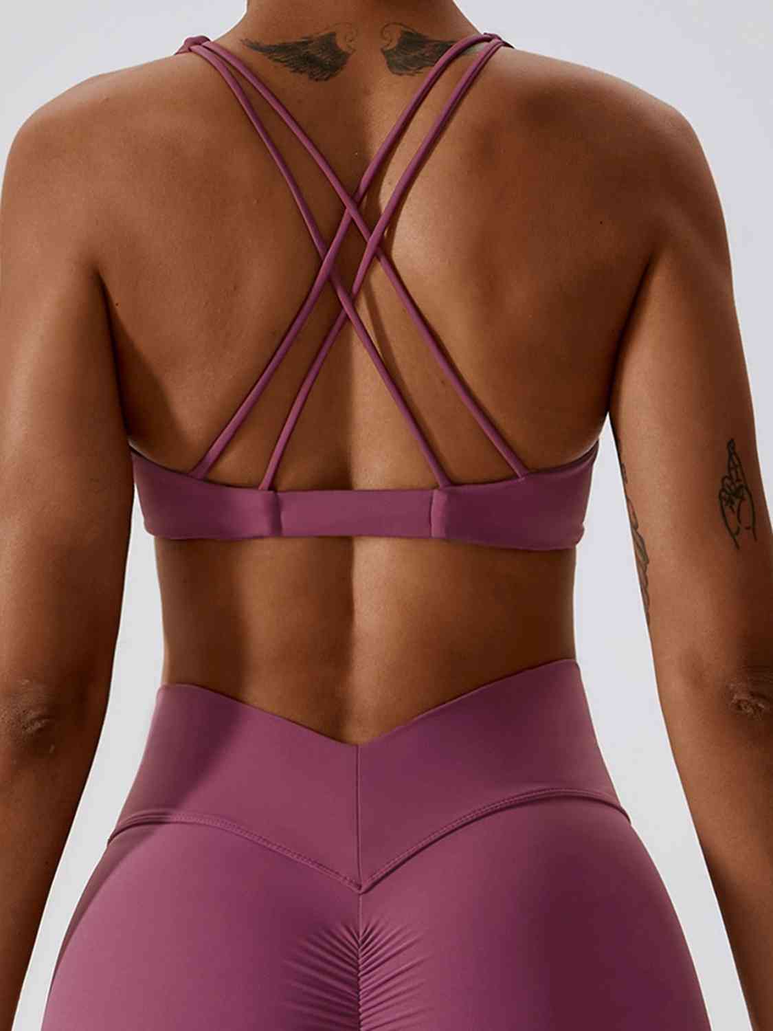 Ru Twisted V-Neck Sports Bra (color options)