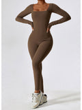 Susie Square Neck Long Sleeve Jumpsuit (color options)