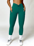 Taja Twisted High Waist Leggings with Pockets (multiple color options)