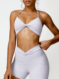 Taj Twisted Halter Neck Sports Bra (multiple color options)