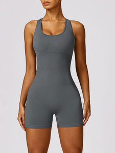 Nina Racerback Cutout Active Romper