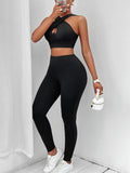 Ciara Crisscross Tank and Legging Set