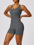 Nina Racerback Cutout Active Romper