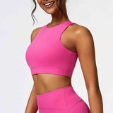 Chloe Cropped Cutout Racerback Sport Tank (multiple color options)