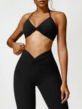 Taj Twisted Halter Neck Sports Bra (multiple color options)