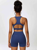 Amara Cutout Cropped Sport Tank and Shorts Set (multiple color options)