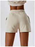 Nikki Drawstring Smocked Waist Shorts