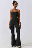 Raina Halter Neck Flare Sport Jumpsuit (color options)