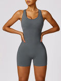 Nina Racerback Cutout Active Romper