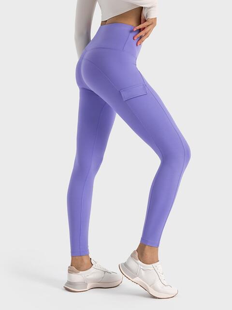 Wide Waistband Pocketed Leggings
