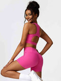 Amara Cutout Cropped Sport Tank and Shorts Set (multiple color options)