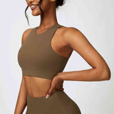 Chloe Cropped Cutout Racerback Sport Tank (multiple color options)