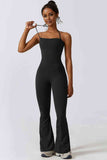 Raina Halter Neck Flare Sport Jumpsuit (color options)