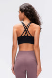 Aimee Double X Strappy Back Sports Bra (color options)