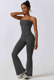 Raina Halter Neck Flare Sport Jumpsuit (color options)