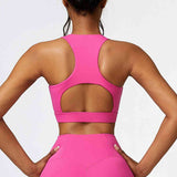 Chloe Cropped Cutout Racerback Sport Tank (multiple color options)