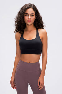 Aimee Double X Strappy Back Sports Bra (color options)